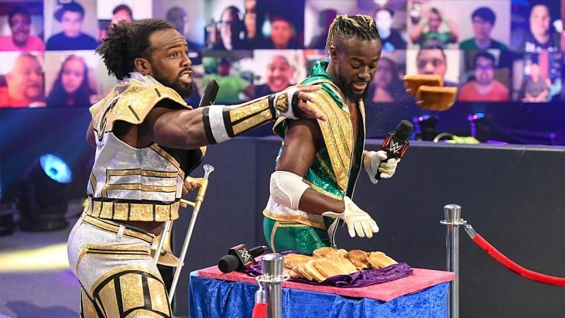 Kofi Kingston and Xavier Woods took "giving a toast" to a whole new level